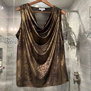 Beautiful metallic Calvin Klein blouse